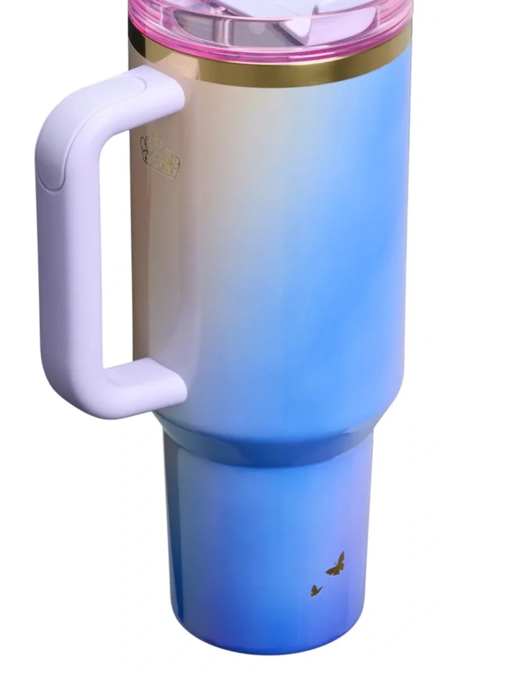 Stanley Ombre Pink Purple to Blue Insulated Tumbler with Handle - Picture 3 of 5